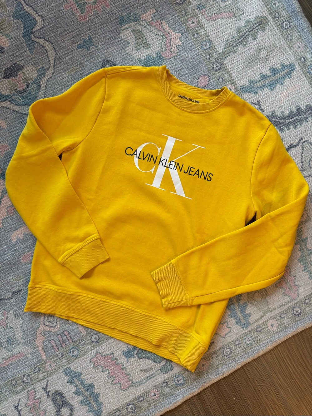 Bright Yellow Calvin Klein Pullover
